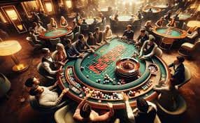 Three Card Poker live dealer table on iblis slot showing card layout and betting positions